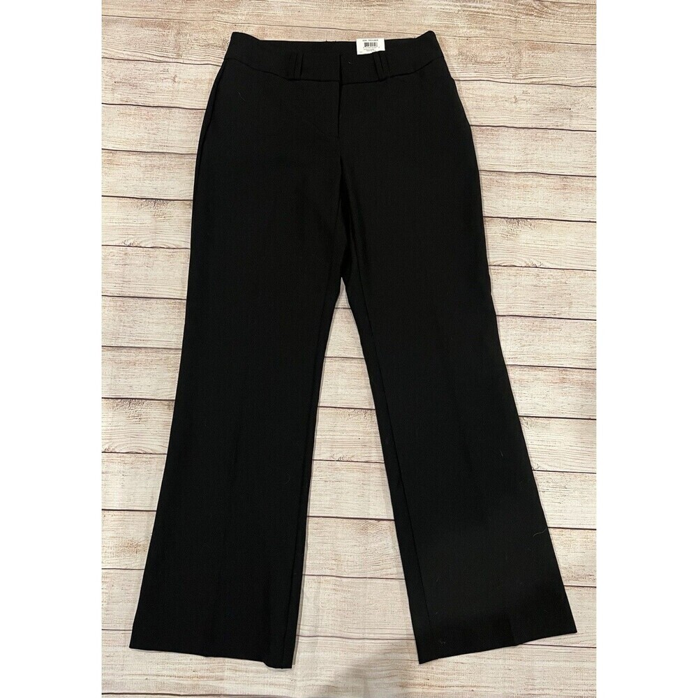 NWT Alfani Women's Black Tummy Control Straight Leg Pants Size 2